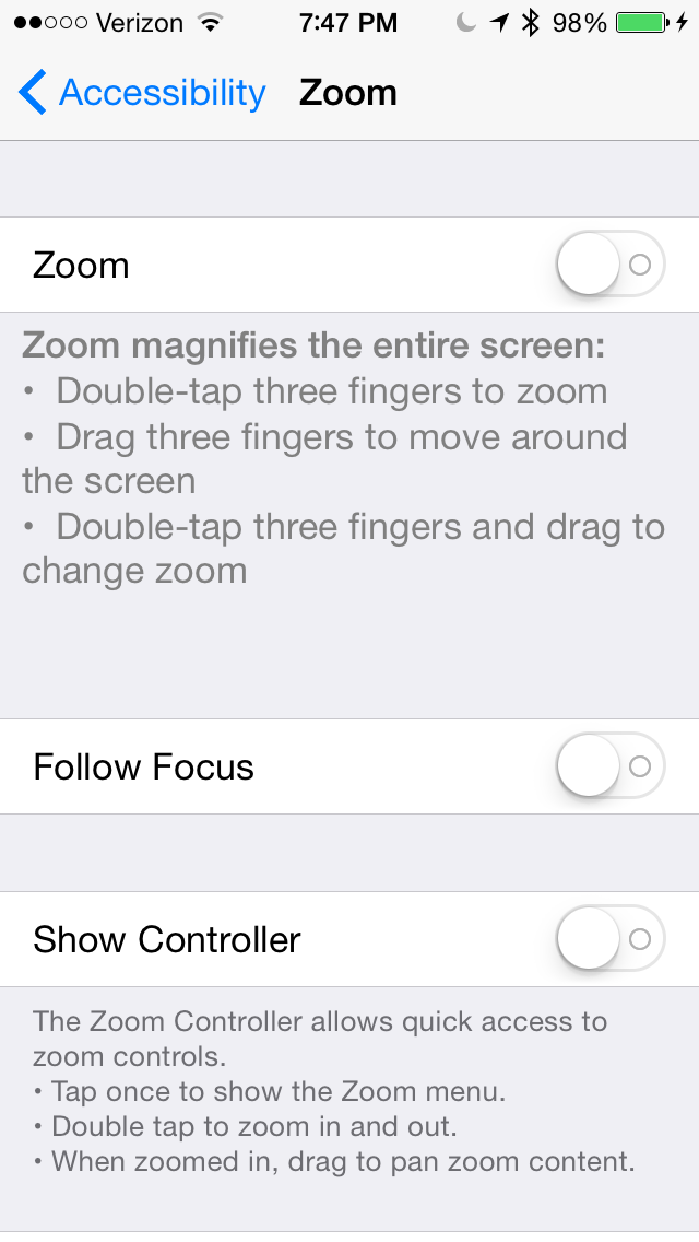 Disable Zoom on iOS