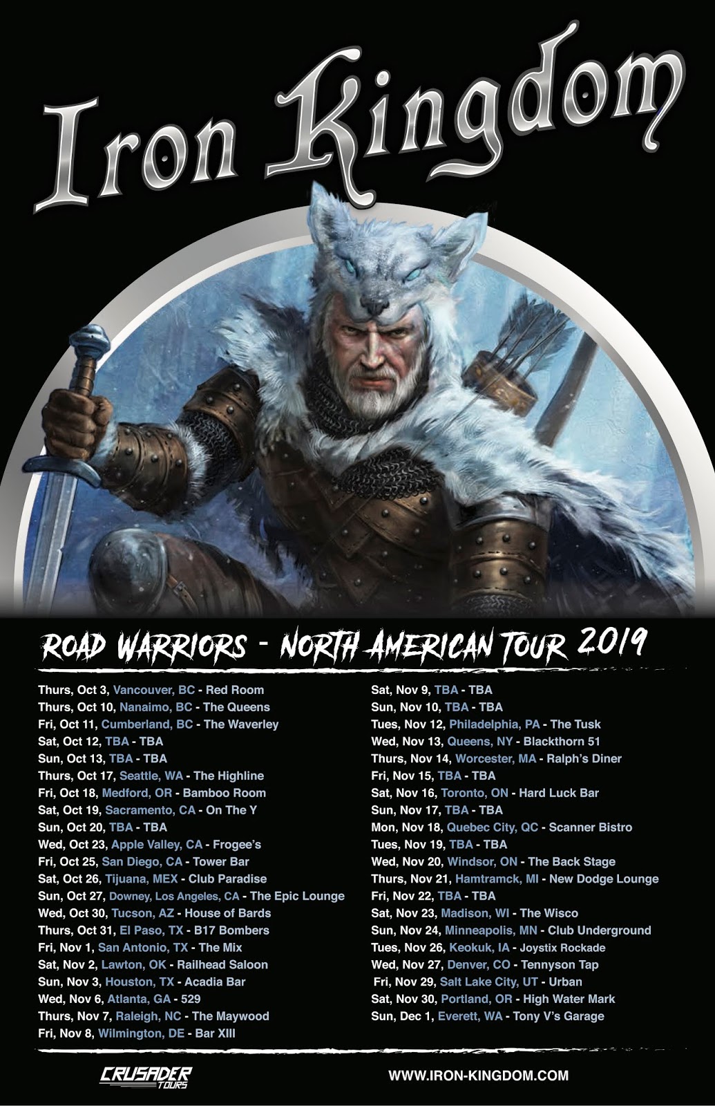 IRON KINGDOM Announces North American Tour Dates In Support of New