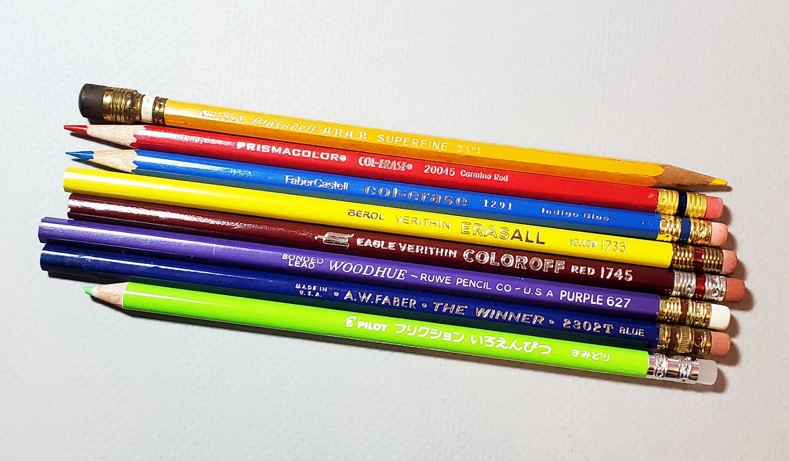 Fueled by Clouds & Coffee Vintage Colored Pencils Caran d’Ache