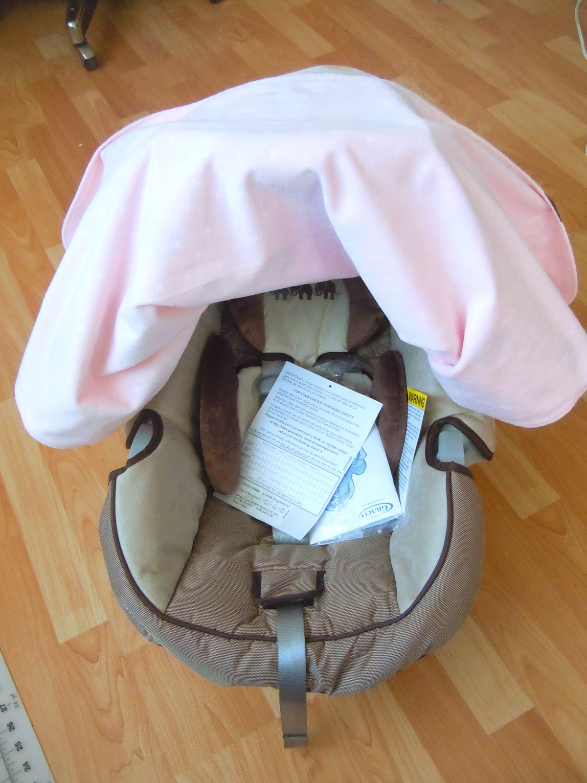 Nesting Series DIY Car Seat Canopy Tutorial Naturally Creative Mama