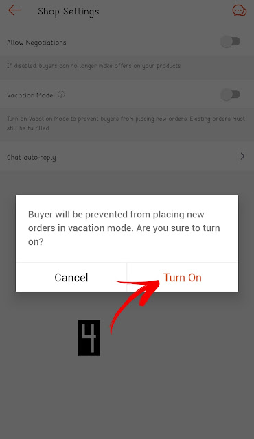 Cara Aktifkan "Vacation Mode" di Shopee