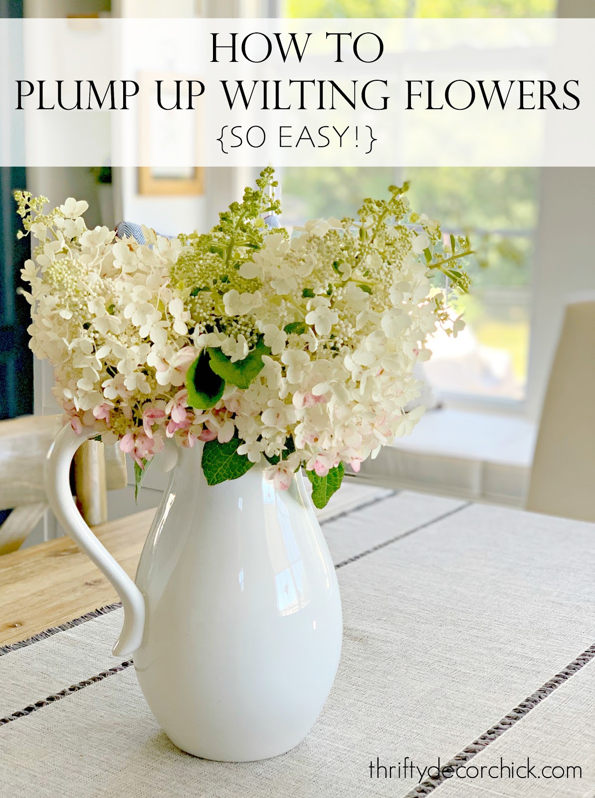 How to Keep Cut Hydrangeas from Wilting - Simple Florist's Trick