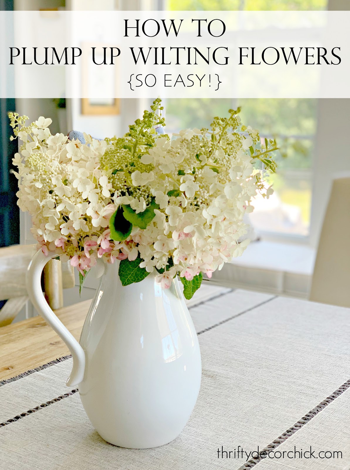 How to Easily Revive Wilted Hydrangeas Thrifty Decor Chick Thrifty