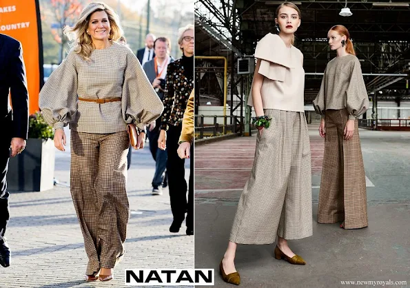 Queen Maxima wore Natan top and trousers from Fall Winter Collection