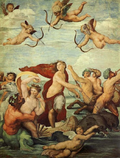 Raphael's Galatea in his frescoes at the Villa Farnesina in Rome is thought to be Imperia