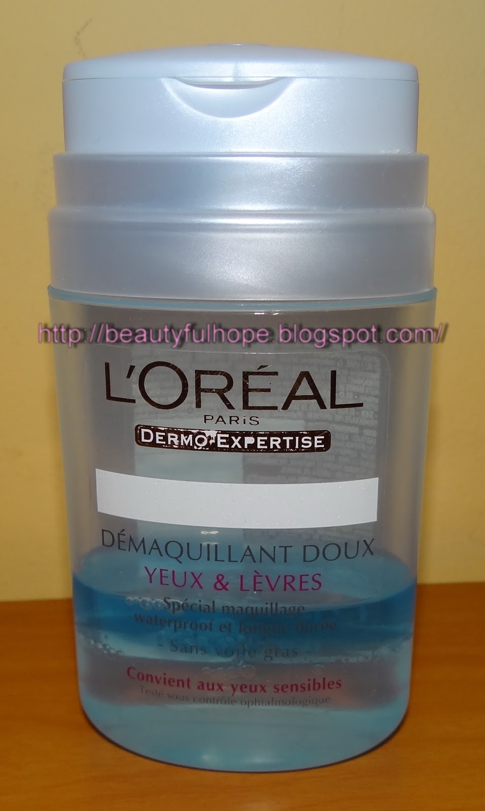 Beautyful hope L'oreal eye makeup remover