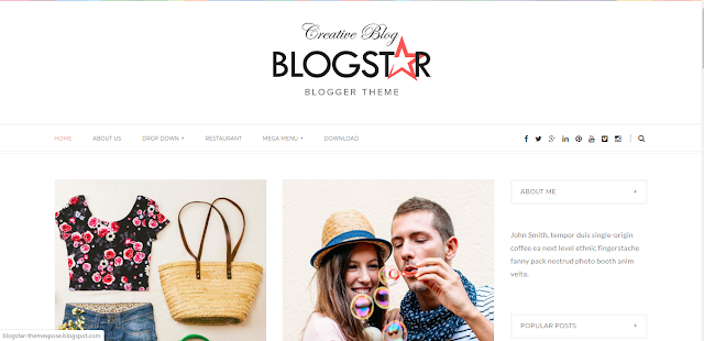 Blogstar Blogger Template