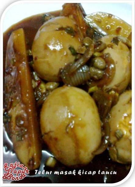 Kitchen Mak Tok Sajian Dapur Bonda Telur Masak Kicap Taucu