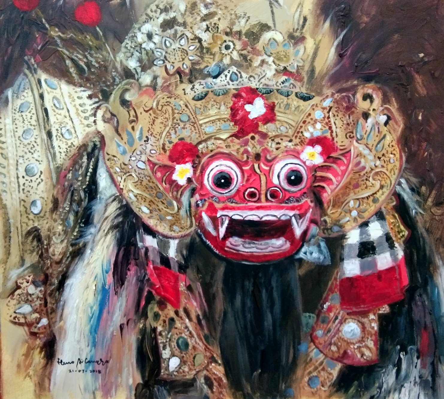 LUKISAN BARONG BALI MENYIMPAN MITOLOGI SEJARAH BUDAYA LUKISAN BARONG BALI MENYIMPAN MITOLOGI SEJARAH BUDAYA