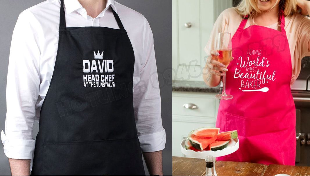 In tạp dề số lượng ít làm đồng phục