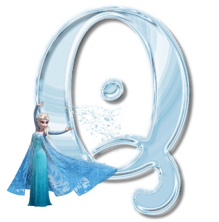 Alfabeto de Elsa de Frozen Congelando las Letras. 