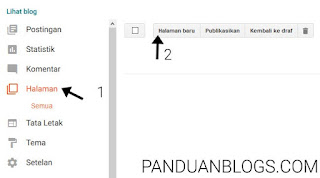 Cara Membuat Halaman Statis di Blogspot