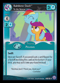 My Little Pony Rainbow Dash, To the Rescue Premiere CCG Card