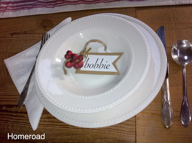 White Inexpensive dollar store dishes perfect for the holidays.