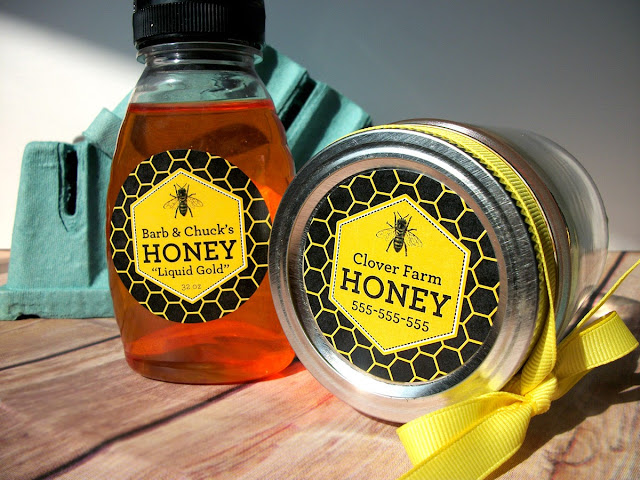 custom honey labels