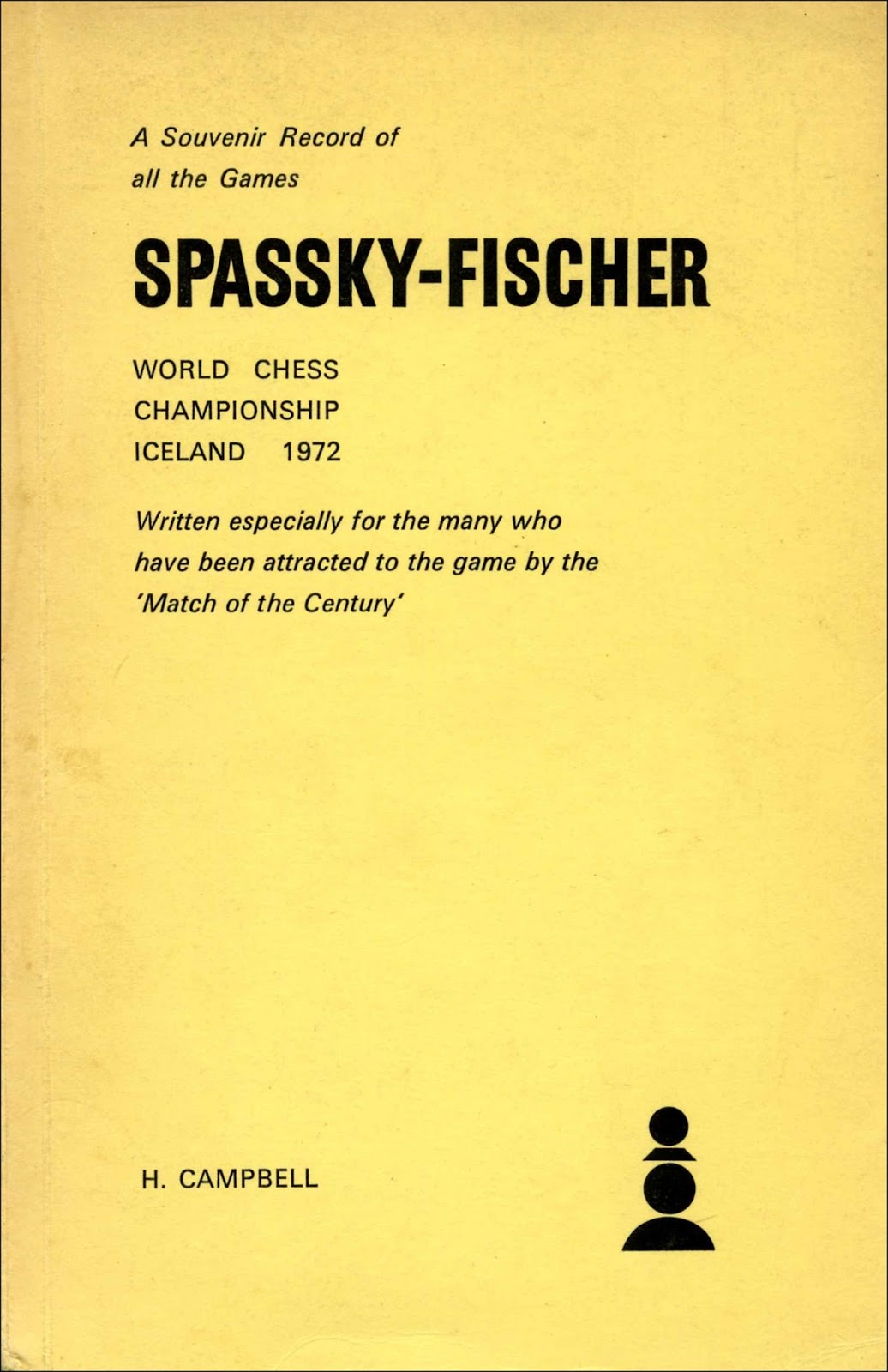 Fischer vs. Spassky, 1972 World Chess Championship, Reykjavik, Iceland 2 -  Holden Luntz Gallery