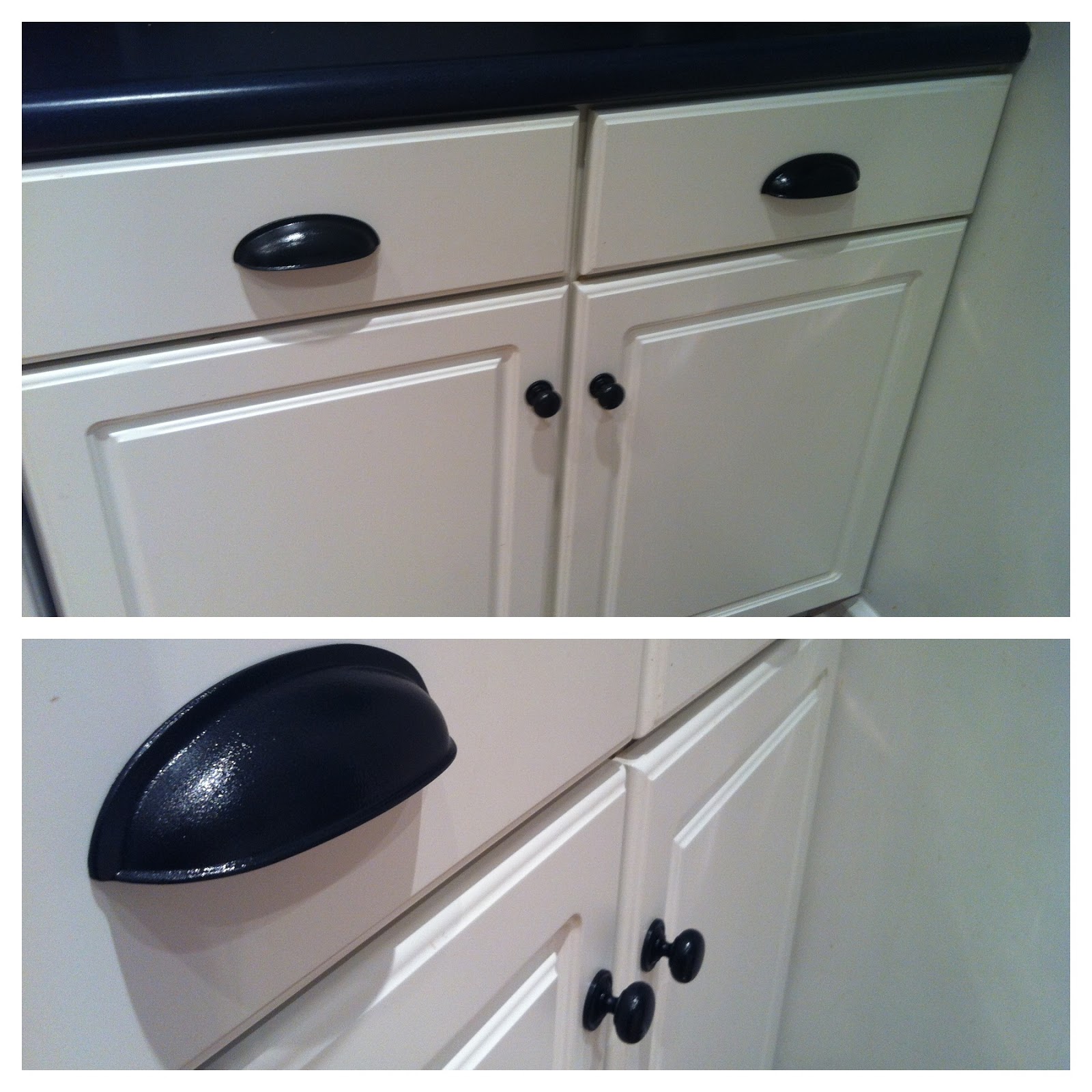 live. dress. create. kitchen knobs makeover