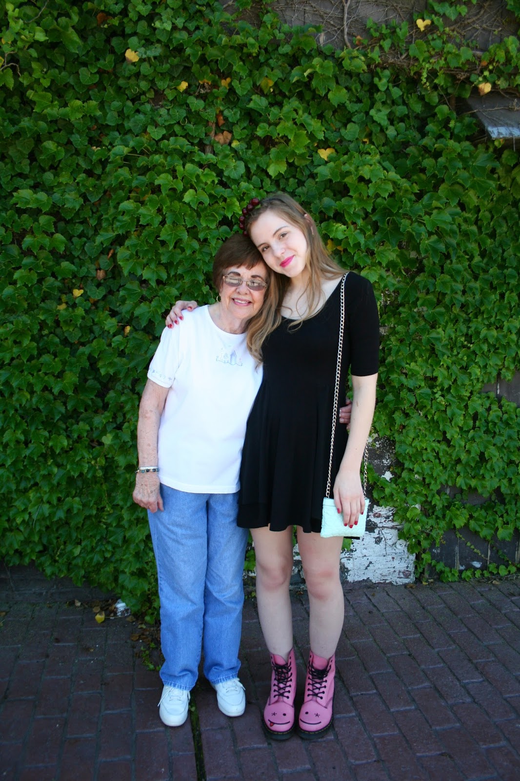 A Brilliant Fascination Pink lips, Black dress