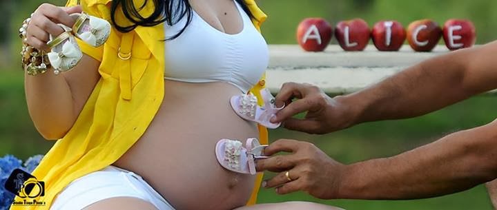 Ensaio Gestante mágico e lindo com o tema Alice no país das maravilhas. Ensaio Gestante Alice no país das maravilhas