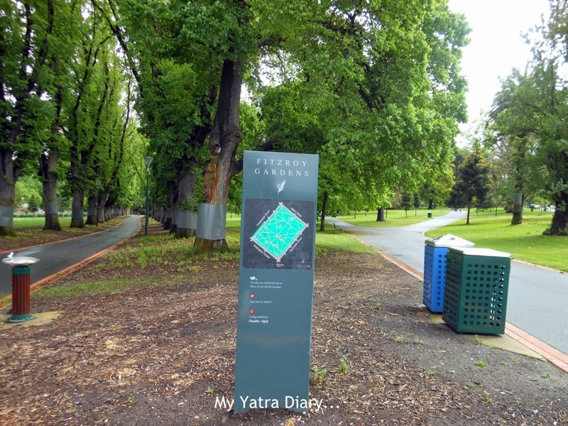 Entry point of the Fitzroy Gardens, Melbourne Australia Entry point of the Fitzroy Gardens, Melbourne Australia