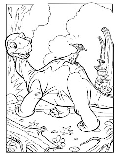 printable coloring page dinosaur