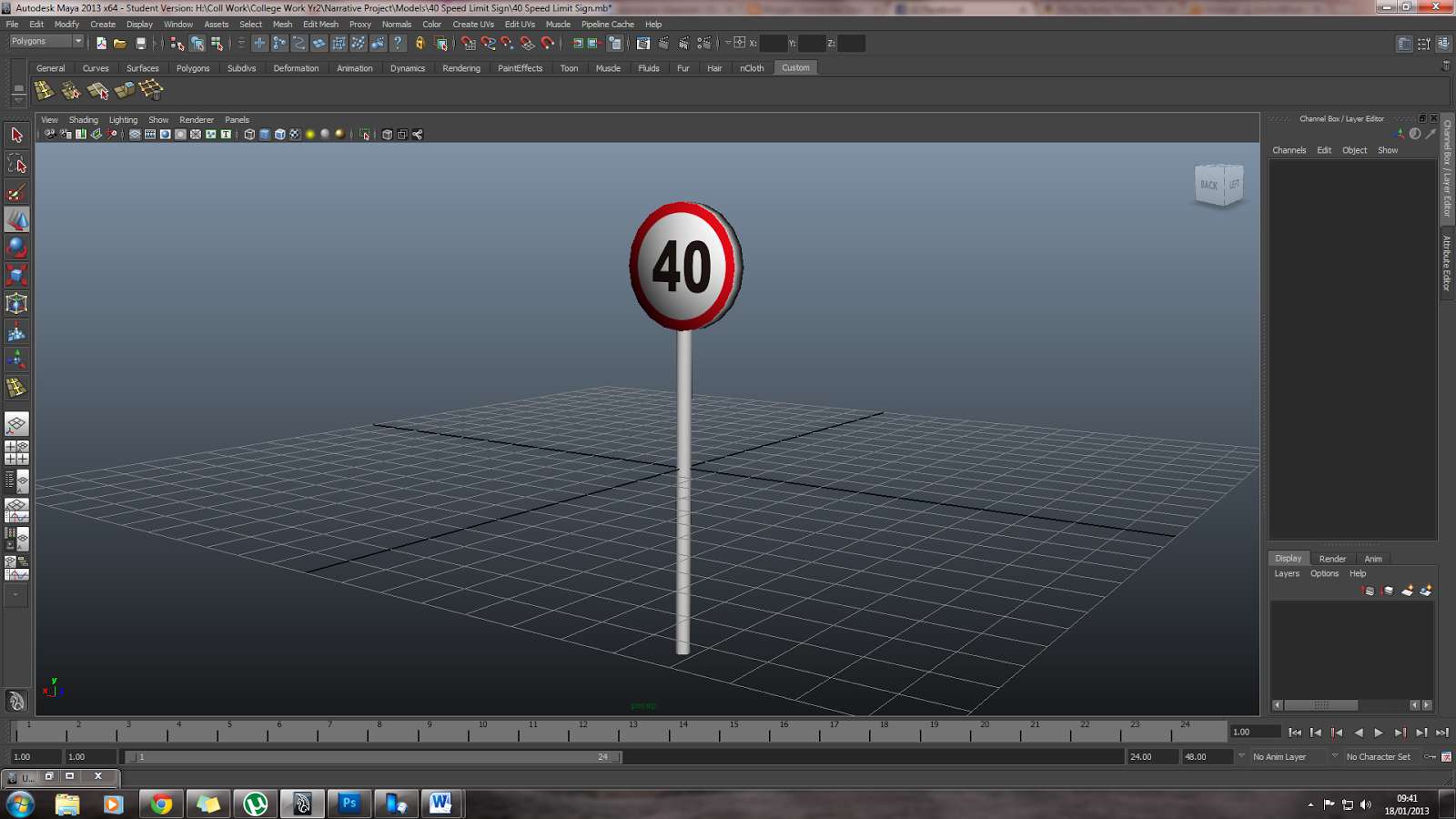 Games Dev Year Two: Speed Sign