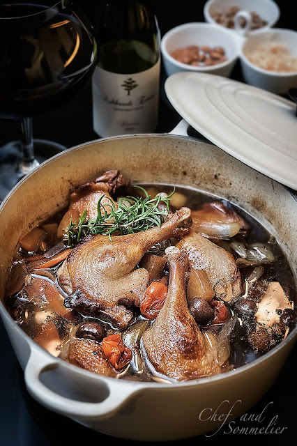Chef and Sommelier: Braised Duck Legs in Balsamic Red Wine Sauce