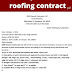 roofing contract agreement simple template | pdf
