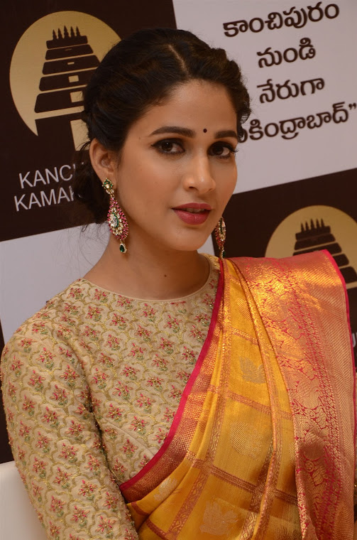 Lavanya Tripathi at Kanchipuram Kamakshi Silks
