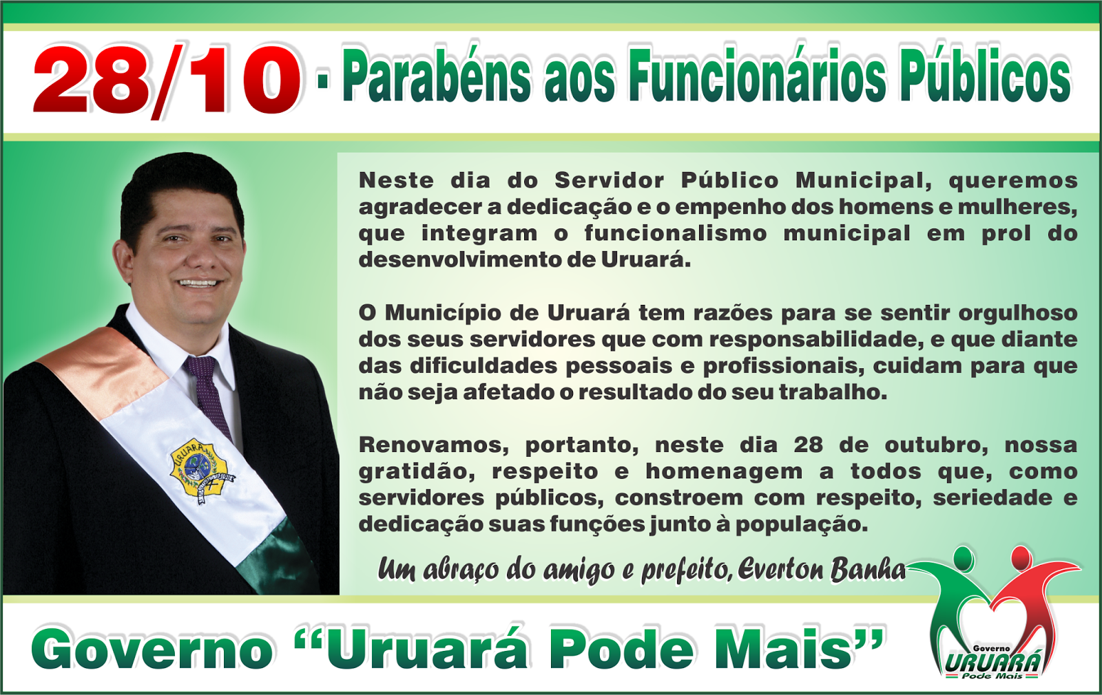 PMU Uruará: 28/10 - DIA DO FUNCIONÁRIO PÚBLICO