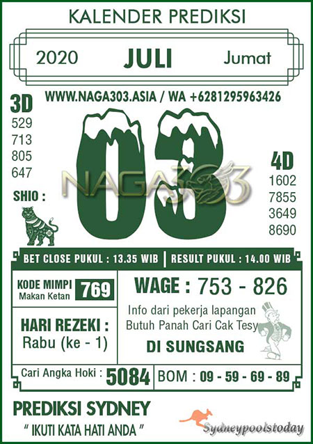 இ Prediksi sydney mbah dukun  ඤ 