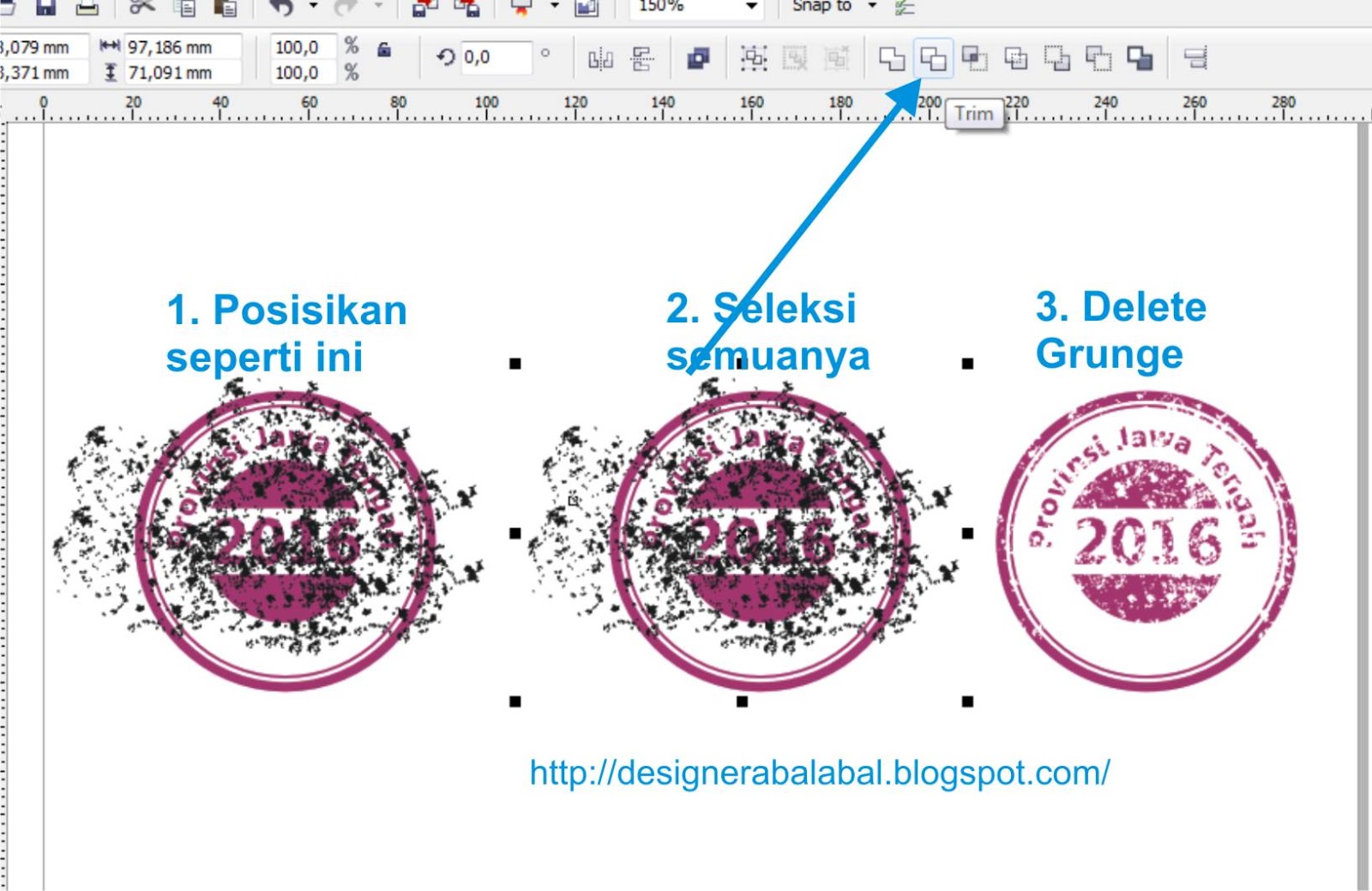 Cara Membuat Efek Stempel Dengan Coreldraw | cara membuat stempel terlihat lebih nyata dengan coreldraw Cara Membuat Efek Stempel Dengan Coreldraw | cara membuat stempel terlihat lebih nyata dengan coreldraw