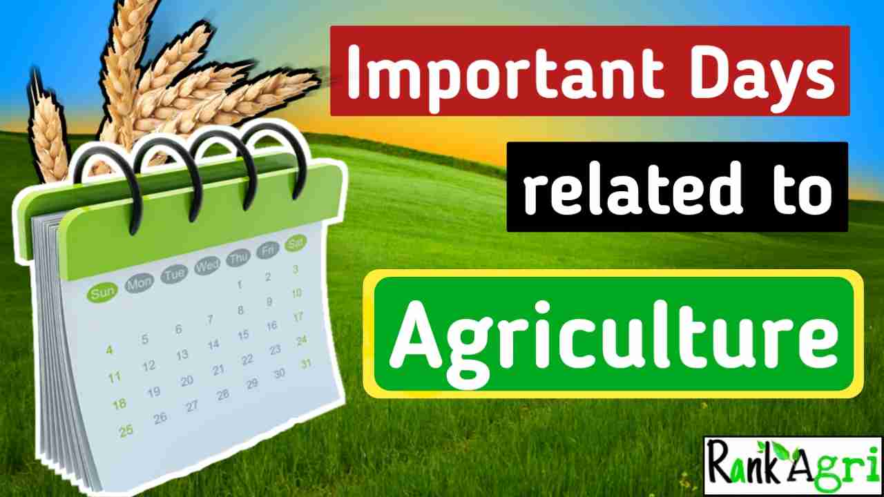 Important Days in Agriculture You Must Know (2021) RankAgri
