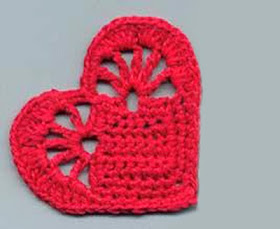 crochet heart free pattern