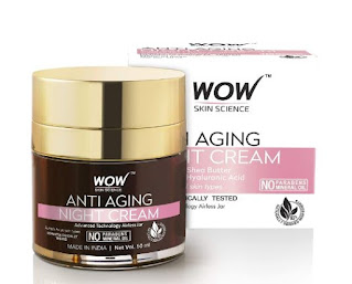 WOW Anti Aging No Parabens & Mineral Oil Night Cream