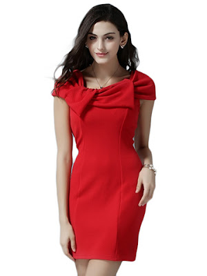 mini dress warna merah terbaru 2016