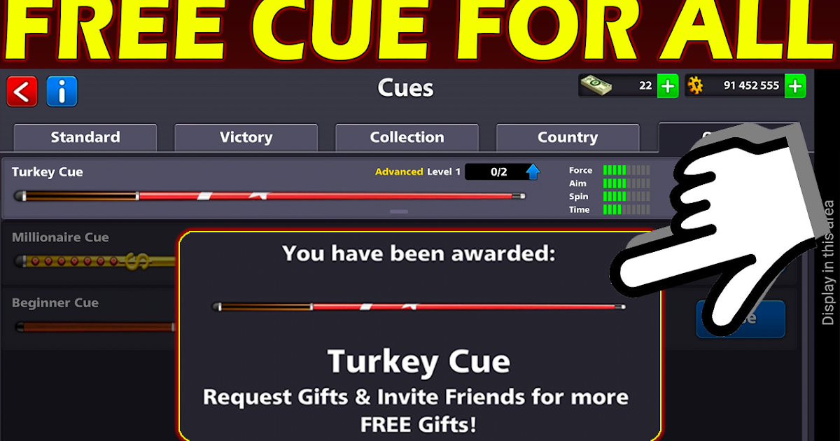 Free Cue For All 8 Ball Pool 4.8.3 2020