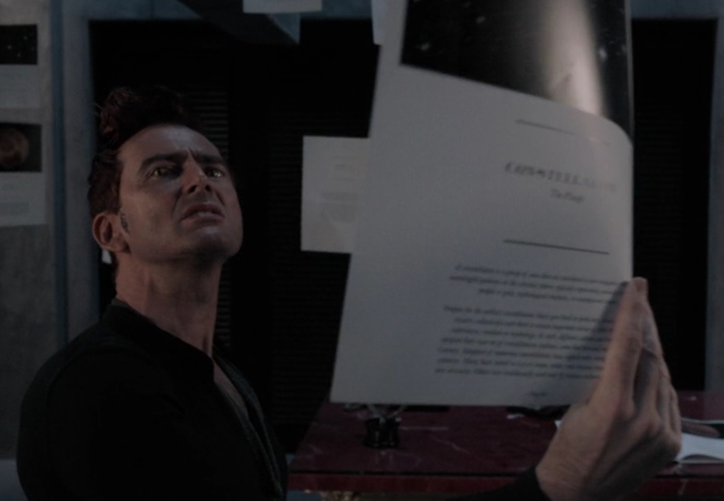 Good Omens Episode 4 Screencaps of David Tennant from fourth episode of Good Omens