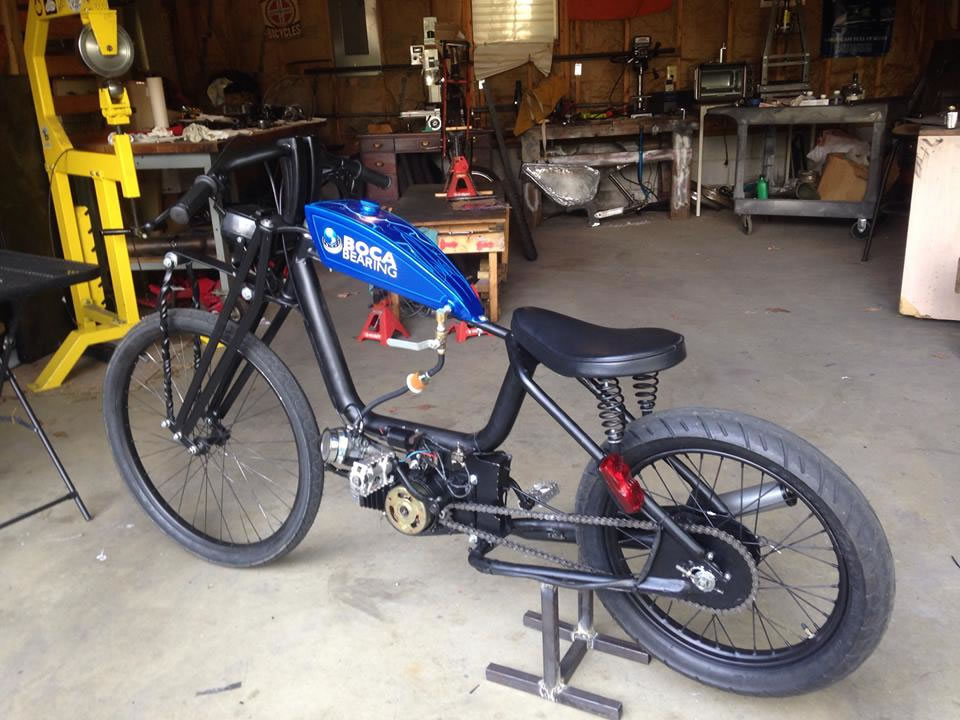 custom moped two stroke racer