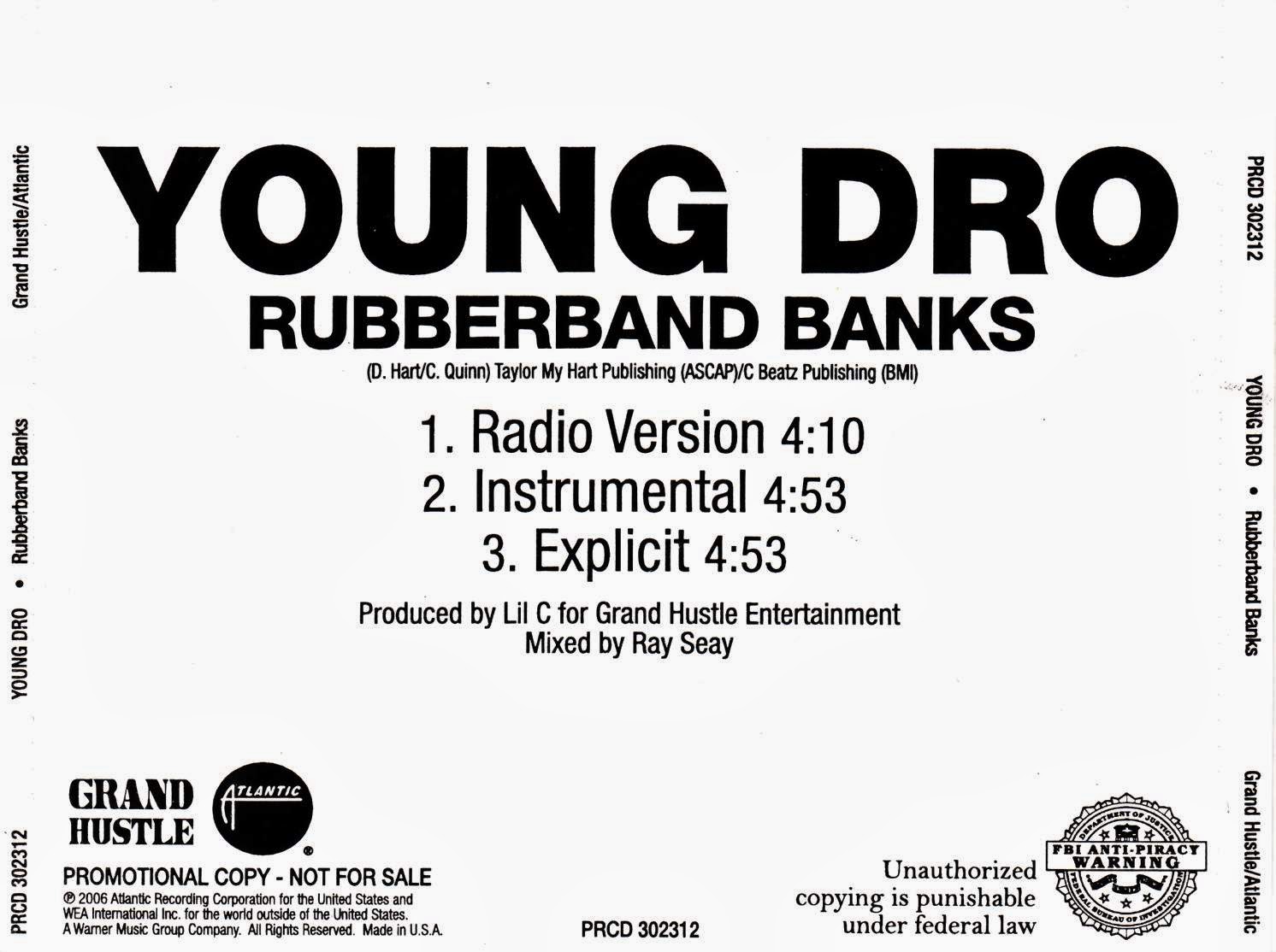 highest level of music Young Dro Rubberband Banks(Promo_CDS)2006hlm