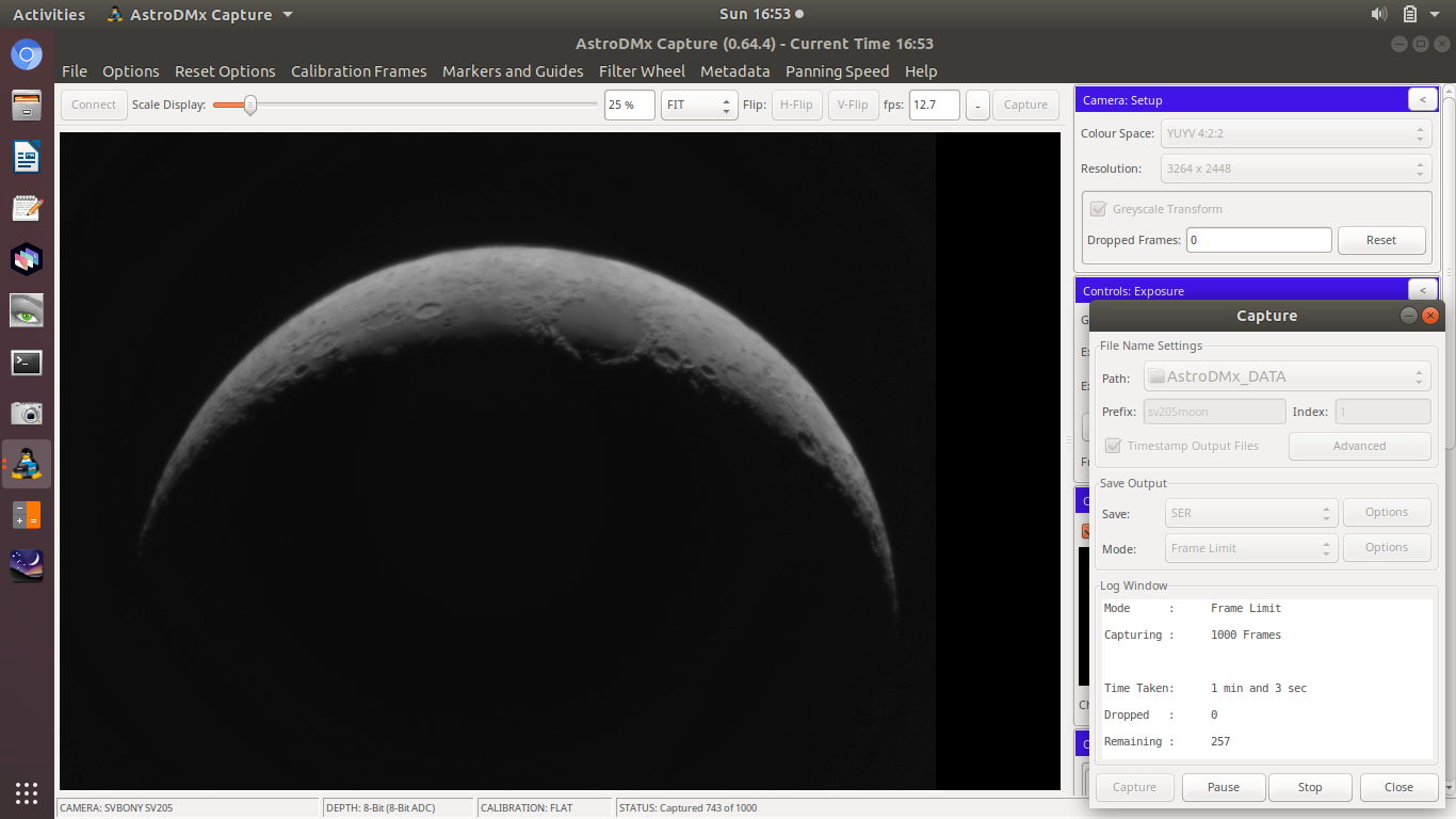 xbitastroimaging 12 crescent Moon with an SVBONY SV205 and a 102mm