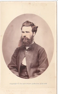Bearded young man, Nevin & Smith, Hobart 1868