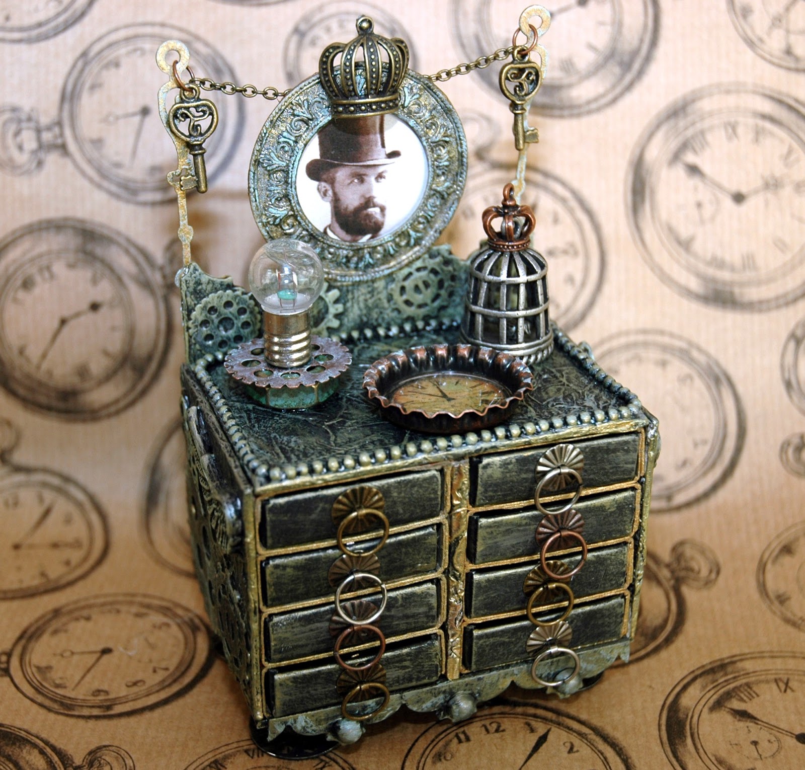 CREATIVITY IS CONTAGIOUS: GUEST DESIGNER STEAMPUNK MATCHBOX DRESSER ...
