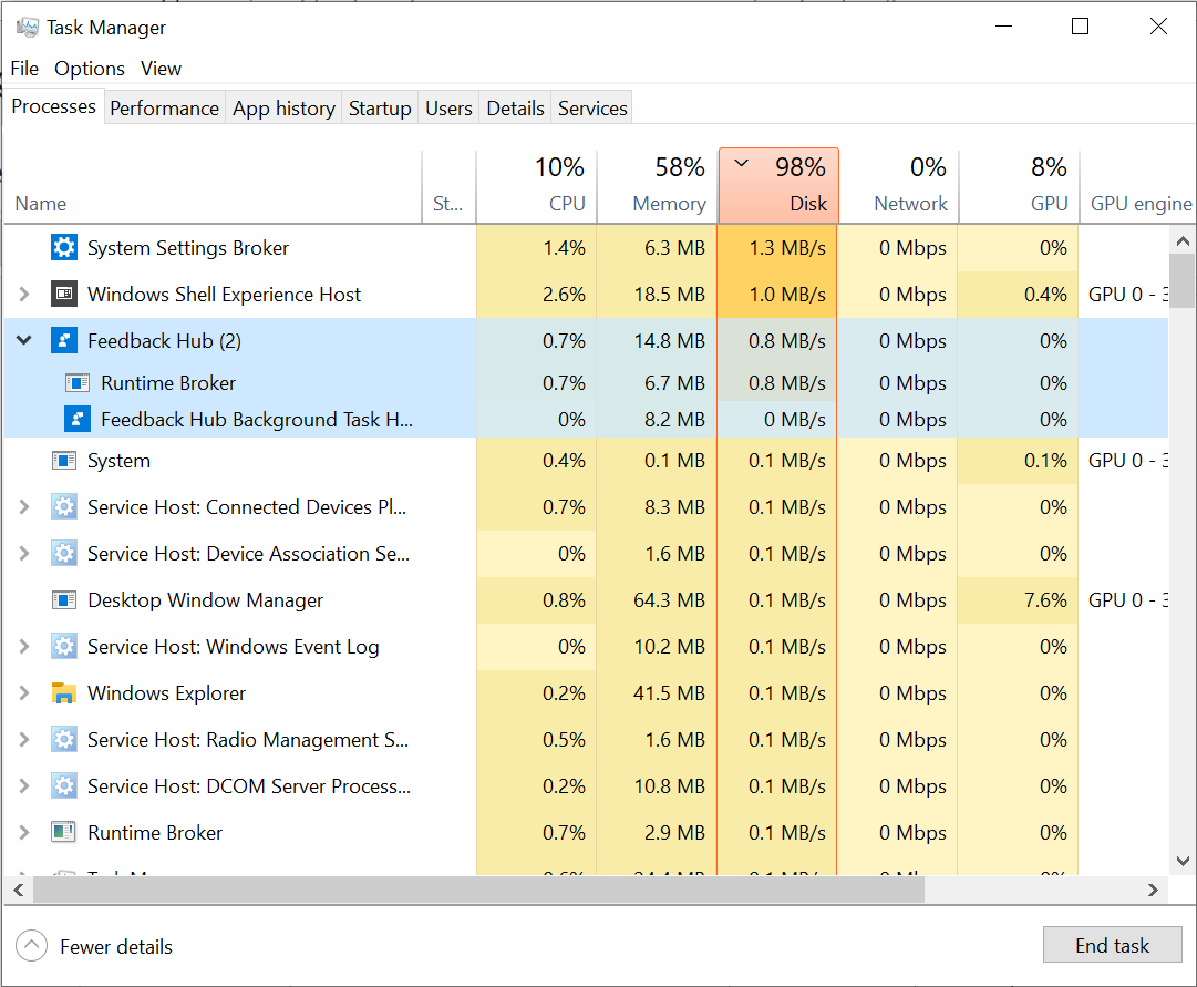 Windows 10 Runtime Broker
