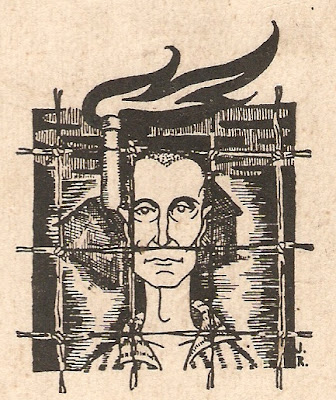 Ilustración de Miguel Hernández en El Hombre Acecha. Año 1937/1938