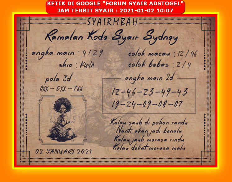 Forum Syair Adstogel Togog 2021