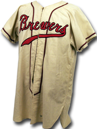VINTAGE 1950 ROCHESTER RED WINGS FLANNEL GAME USED BASEBALL JERSEY