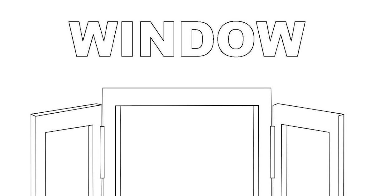 Dibujos Inglés Español con V Ventana Window