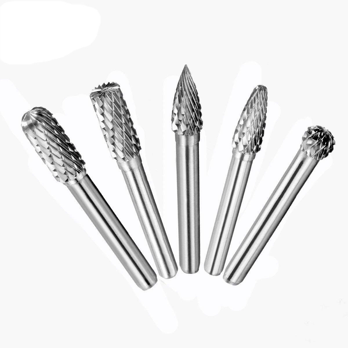 Double Cut Burr Bit Tungsten Carbide Rotary Die Grinder Hown store