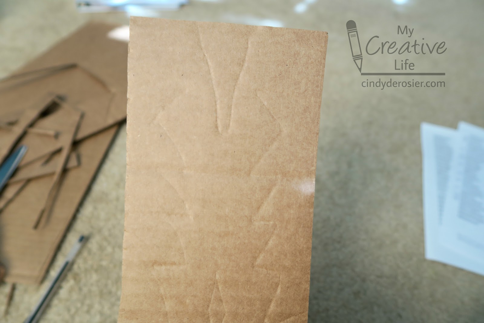 Cindy deRosier My Creative Life Cardboard Cowboy Boot Craft